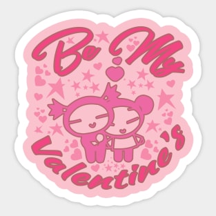 Be My Valentine's: A Pink-Hearted Romance Sticker